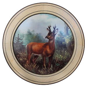 AKAH โล่เกียรติยศสำหรับผลงานพิเศษ von AKAH Ehrenscheibe Bock im Wechselrahmen 50cm 38632001