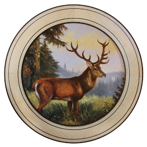 AKAH โล่เกียรติยศสำหรับผลงานพิเศษ von AKAH Ehrenscheibe Hirsch im Wechselrahmen 50cm 38632002