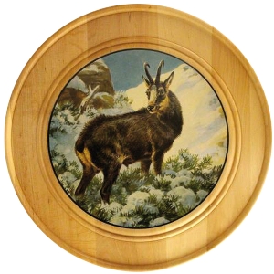 โล่เกียรติยศสำหรับผลงานพิเศษ von AKAH Ehrenscheibe aus Massivholz Ø 30 cm 38690005