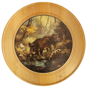 โล่เกียรติยศสำหรับผลงานพิเศษ von AKAH Ehrenscheibe aus Massivholz Ø 60 cm 38693003