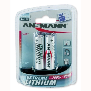 โคมไฟสำหรับ Revier และกลางแจ้ง von AKAH 2x ANSMANN Extreme Lithium Batterie 1,5 V Mignon AA 69046000