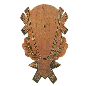 AKAH แผ่นไม้ติดถ้วยรางวัลสำหรับถ้วยรางวัล von AKAH Geweihbrett für Rot- u. Damhirsch, 41x26 cm 69531000