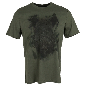 AKAH เสื้อเชิ้ตและเสื้อยืดสำหรับกลางแจ้ง von AKAH ALMTRACHT T-Shirt Wildsau, oliv 83815004