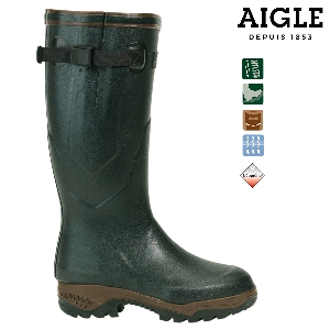 รองเท้าบูทยางสำหรับพื้นที่ล่าสัตว์และกิจกรรมกลางแจ้ง von AKAH AIGLE PARCOURS® 2 Iso grün 86546036