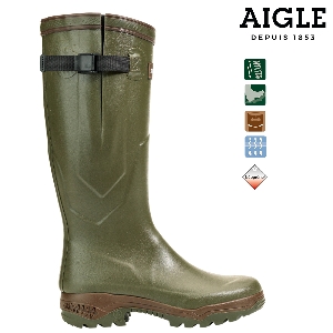 AKAH รองเท้าบูทยางสำหรับพื้นที่ล่าสัตว์และกิจกรรมกลางแจ้ง von AKAH AIGLE PARCOURS® 2 Iso khaki 86548047