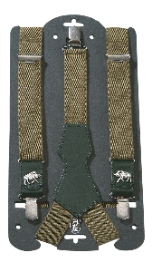 Hosenträger mit Leder Sau