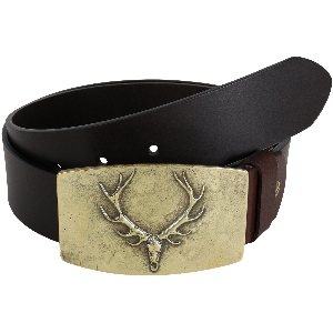 อุปกรณ์เสริมสำหรับการล่าสัตว์และกิจกรรมกลางแจ้ง von AKAH HOUSE OF HUNTING Jagdgürtel Geweih aus Büffelleder 87656001