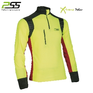 เสื้อสเวตเตอร์และคาร์ดิแกน von AKAH PSS X-treme Polar Fleeceshirt gelb/rot 89976004