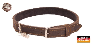 AKAH ปลอกคอสำหรับสุนัขและสุนัขล่าสัตว์ von AKAH AKAH Halsband genietet aus Ölleder 90052055