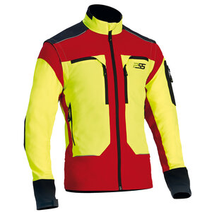 เสื้อแจ็คเก็ตซอฟต์เชลล์สำหรับการล่าสัตว์และกิจกรรมกลางแจ้ง von AKAH PSS X-treme Vario Stretchjacke gelb/rot 89963009