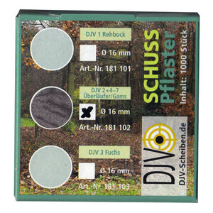 แผ่นเป้าและเป้ายิง von AKAH DJV Schusspflaster grau 38981000